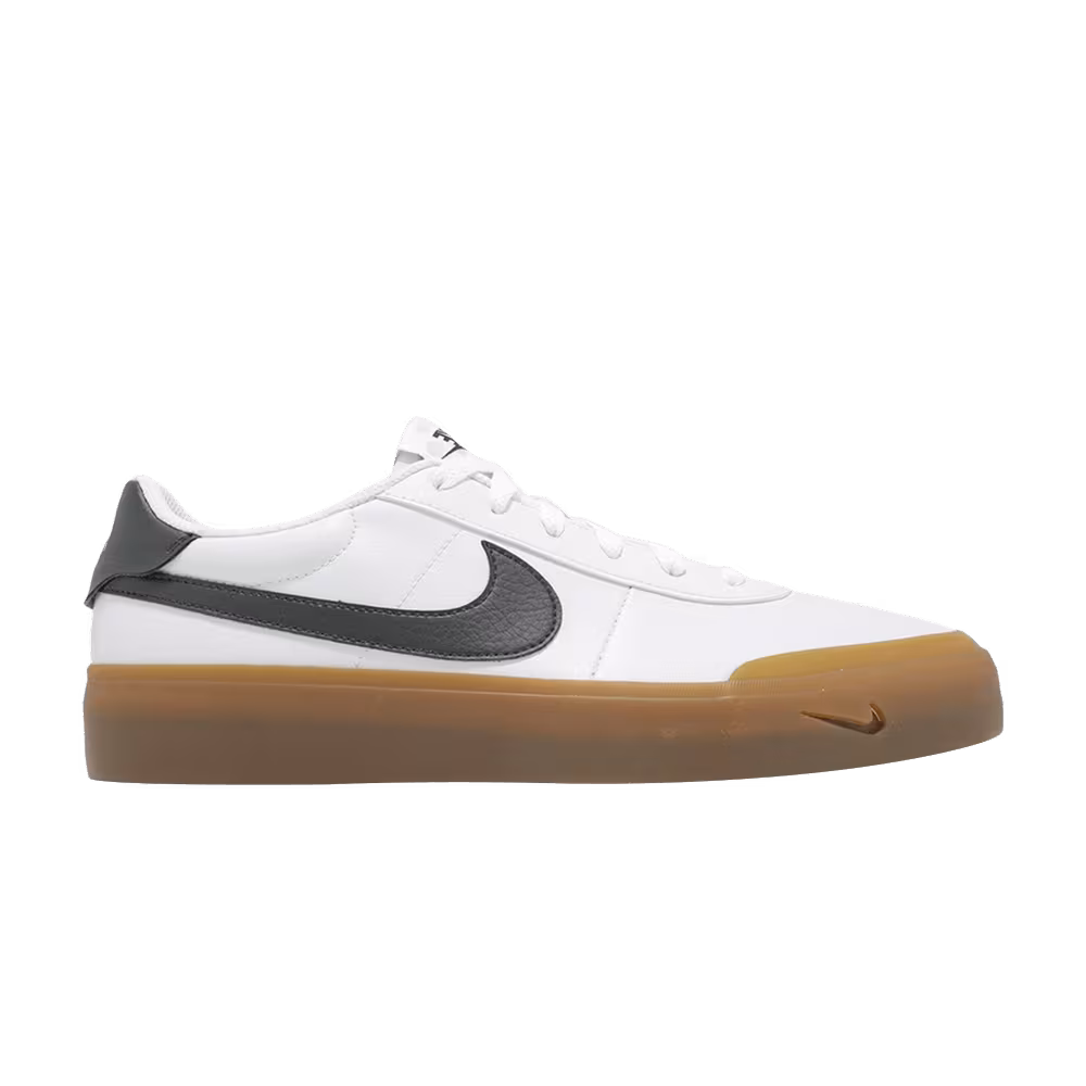 Nike Court Shot White Sequoia Gum Med Brown