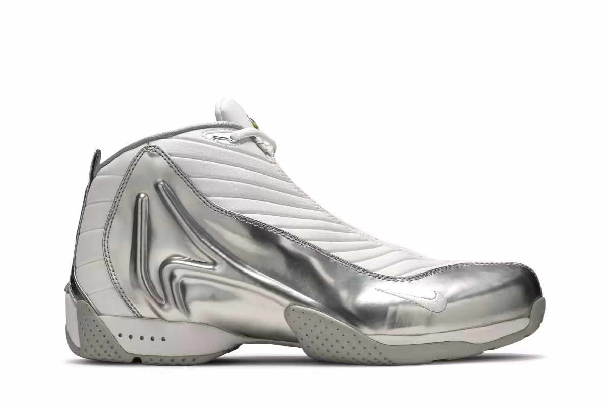 Nike Air Payton 4 White Metallic Silver, view 2