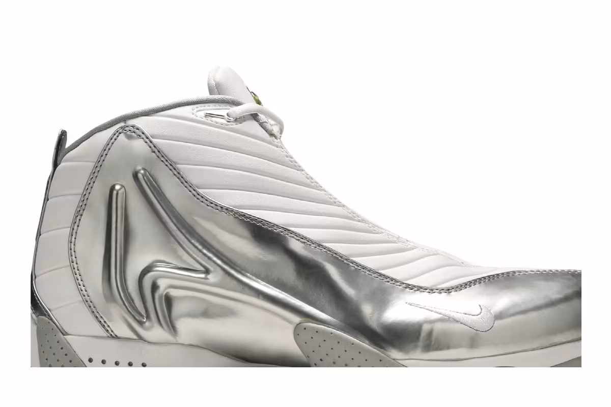 Nike Air Payton 4 White Metallic Silver, view 3