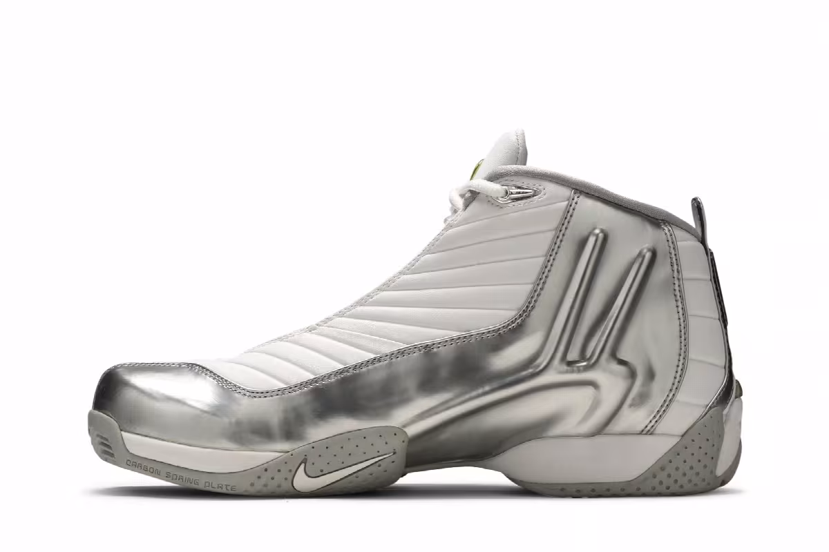 Nike Air Payton 4 White Metallic Silver, view 4