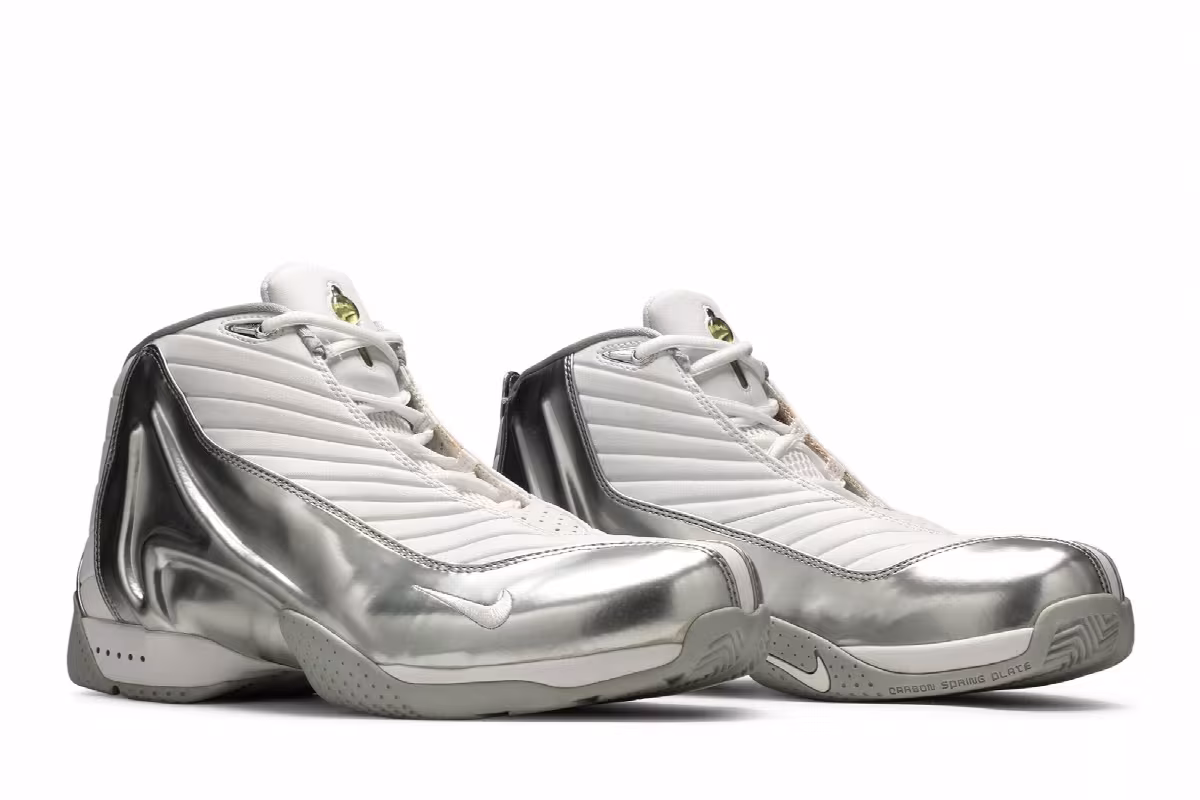 Nike Air Payton 4 White Metallic Silver, view 9