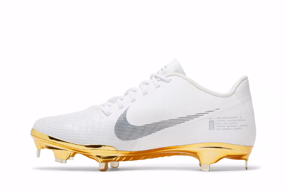 Nike Lunar Vapor Ultrafly Elite 3 White Metallic Gold, view 4