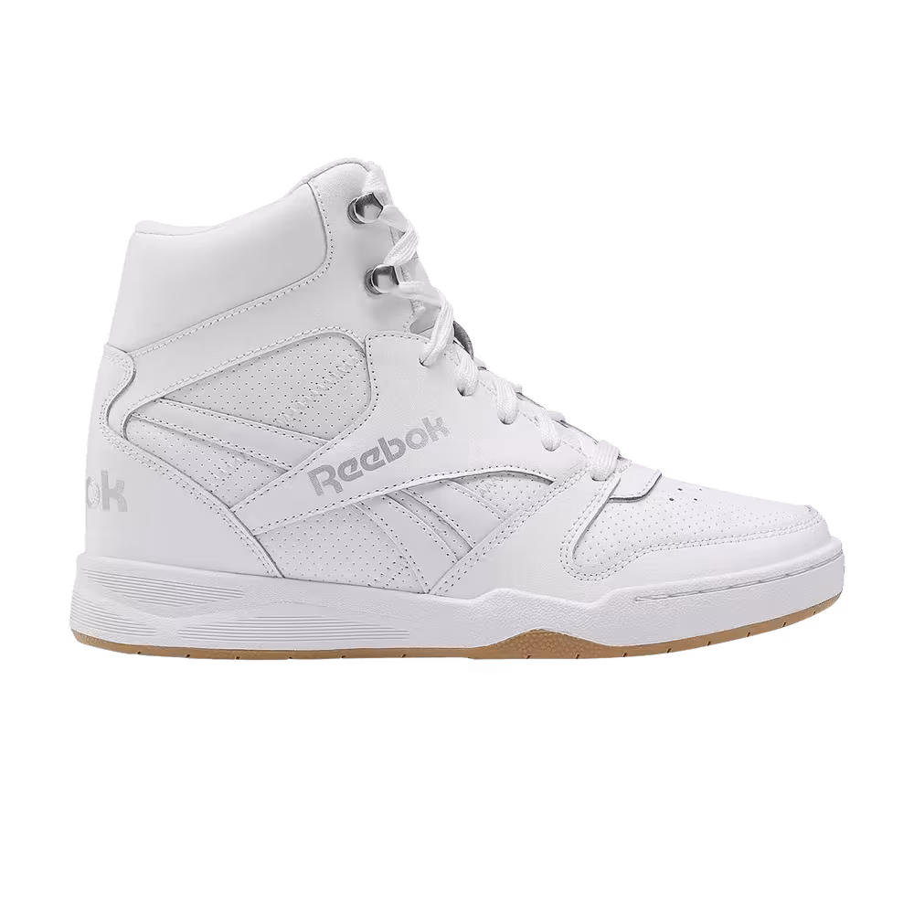 Reebok Women's BB4500 High White Silver Metallic Gum