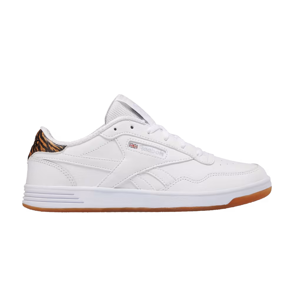 Reebok Women's Club MEMT White Tiger Stripes