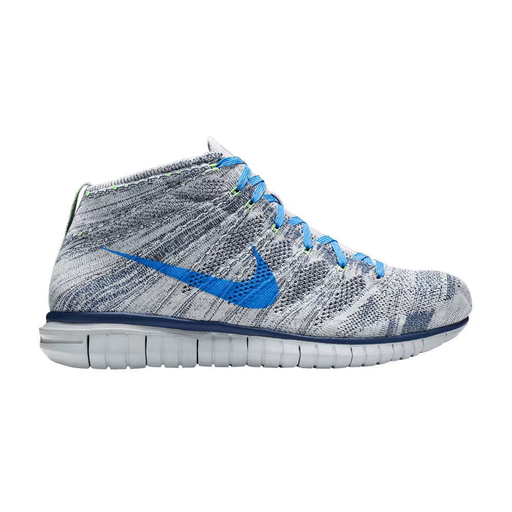 Nike Free Flyknit Chukka Wolf Grey Photo Blue