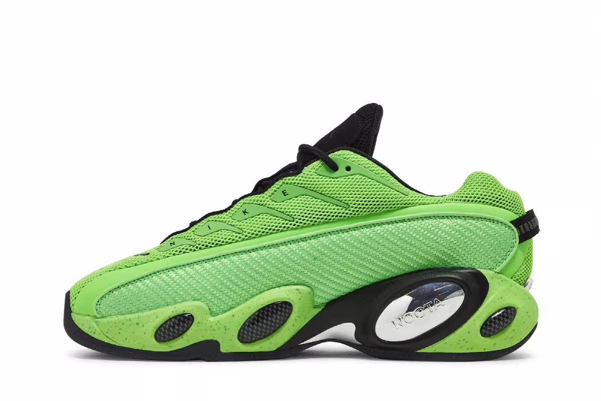 NOCTA x Nike Glide Slime Green, view 4
