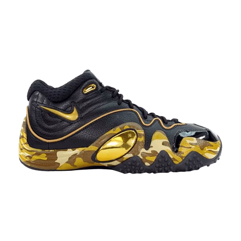Nike Zoom Uptempo 5 Premium Black Metallic Gold Camo