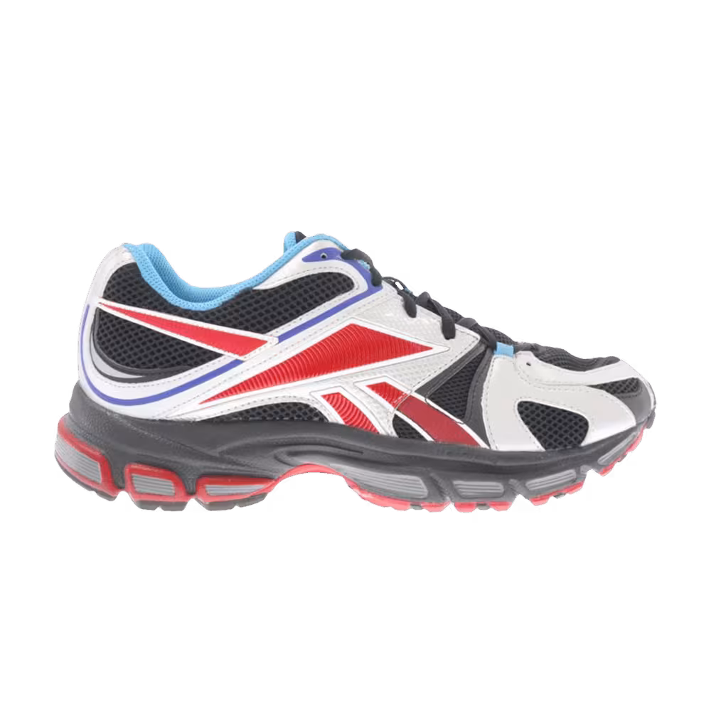 Vetements x Reebok Spike Runner 200 Black Excellent Red Silver Metallic