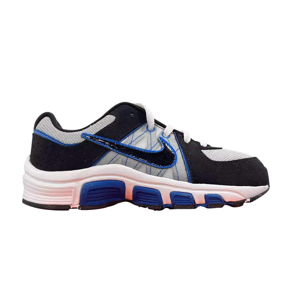 Nike T-Run 5 GS PS Metallic Silver Black Blue Spark