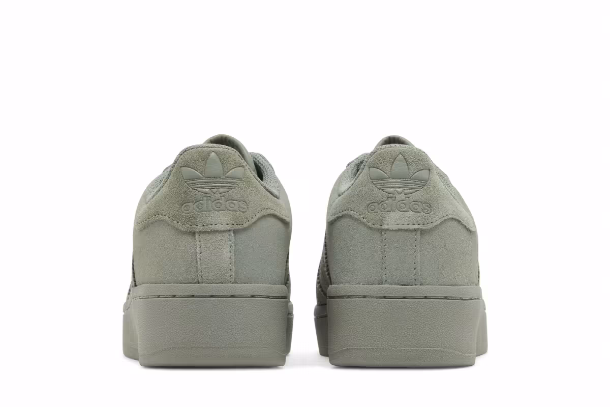 Adidas Women's Superstar XLG Silver Green, view 7