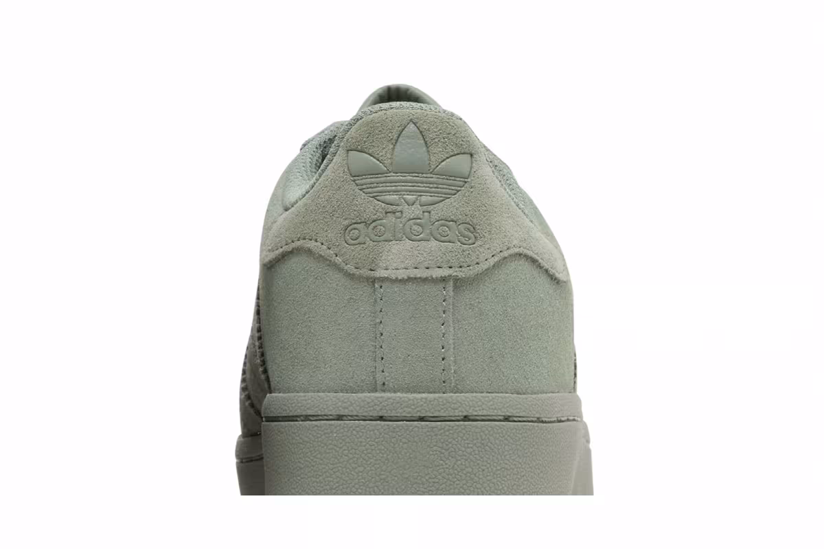 Adidas Women's Superstar XLG Silver Green, view 8