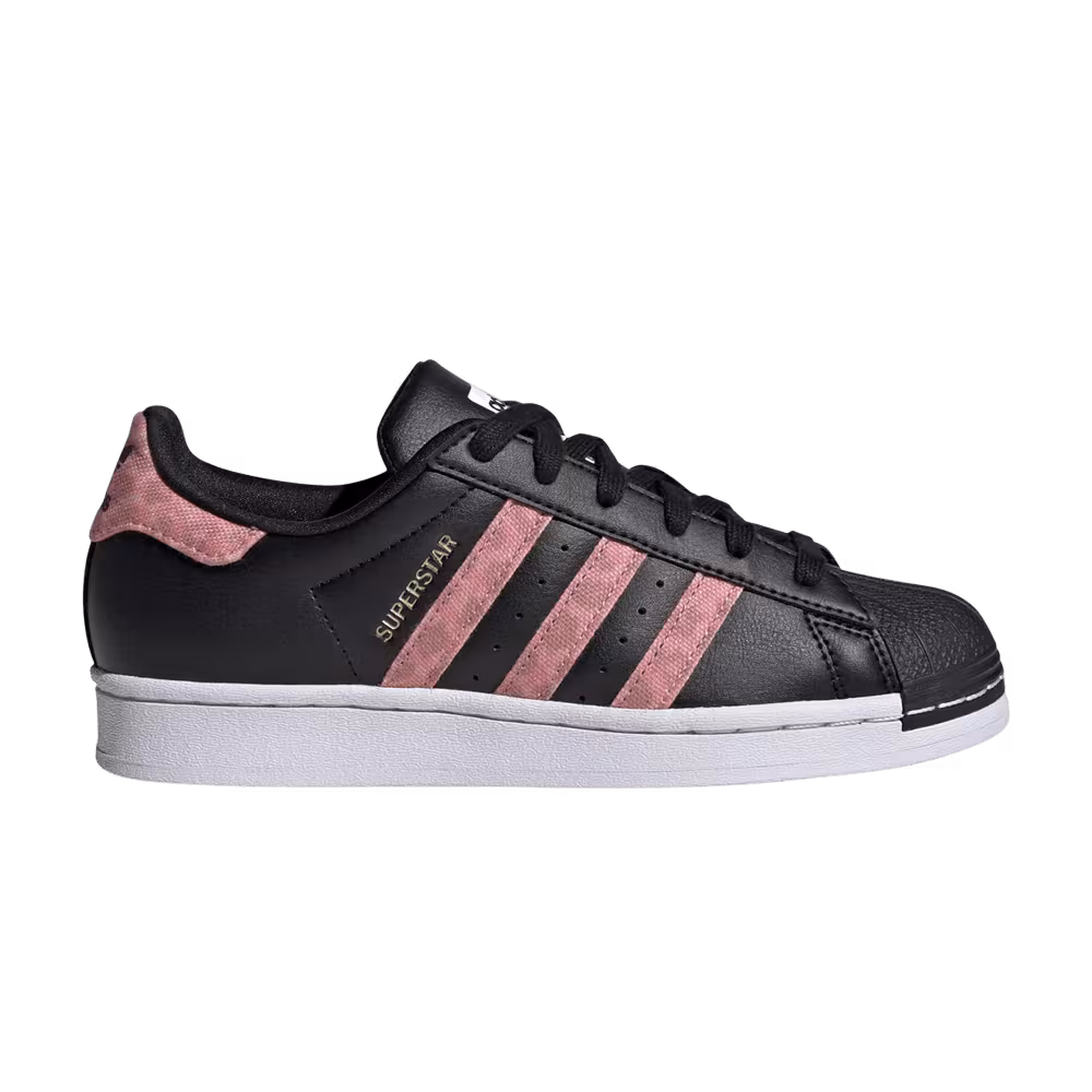 Adidas Superstar Big Kid Black Wonder Clay Leopard