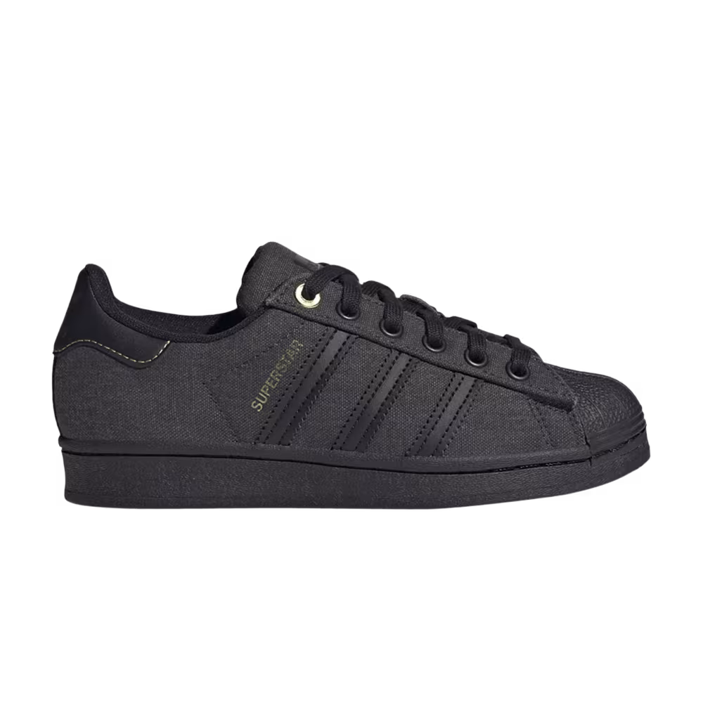 Adidas Superstar J Carbon Gold