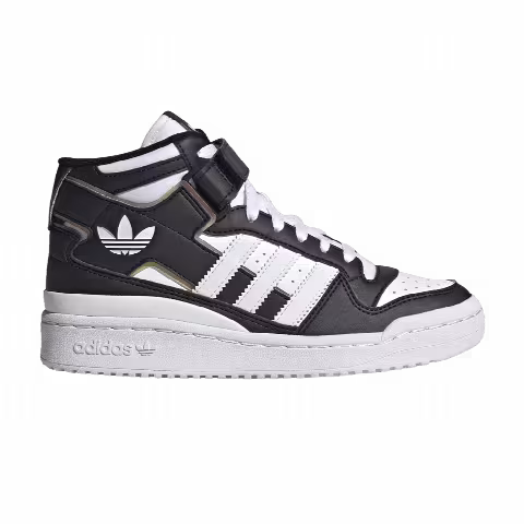 Adidas Forum Mid J 'Black White Iridescent'