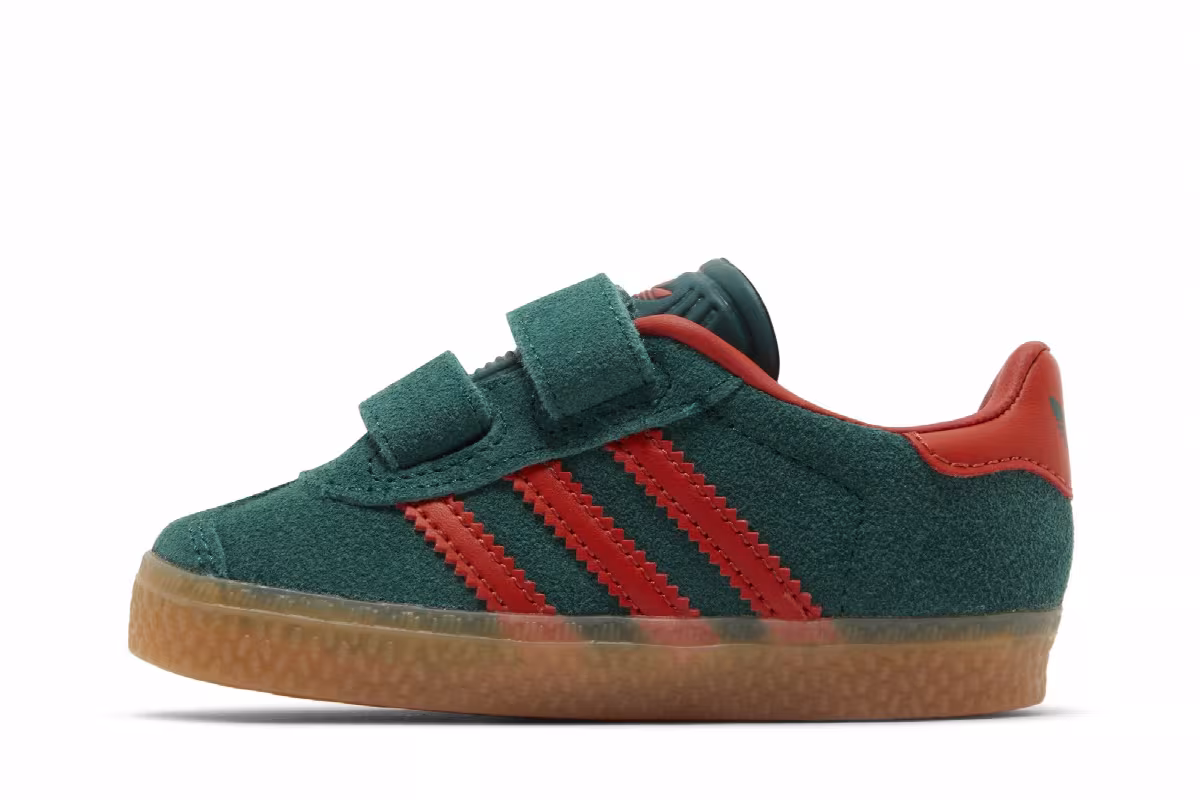Adidas Gazelle I Collegiate Green Preloved Red, view 4