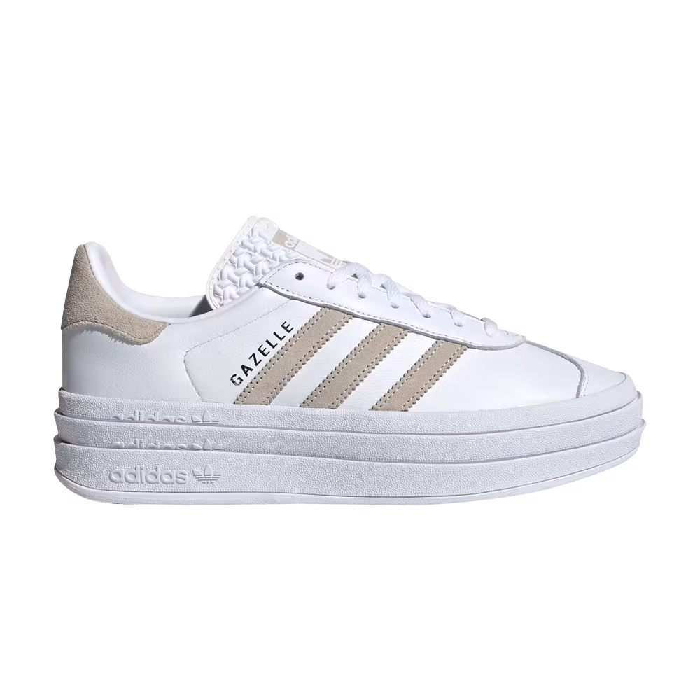 Adidas Women's Gazelle Bold White Wonder Beige