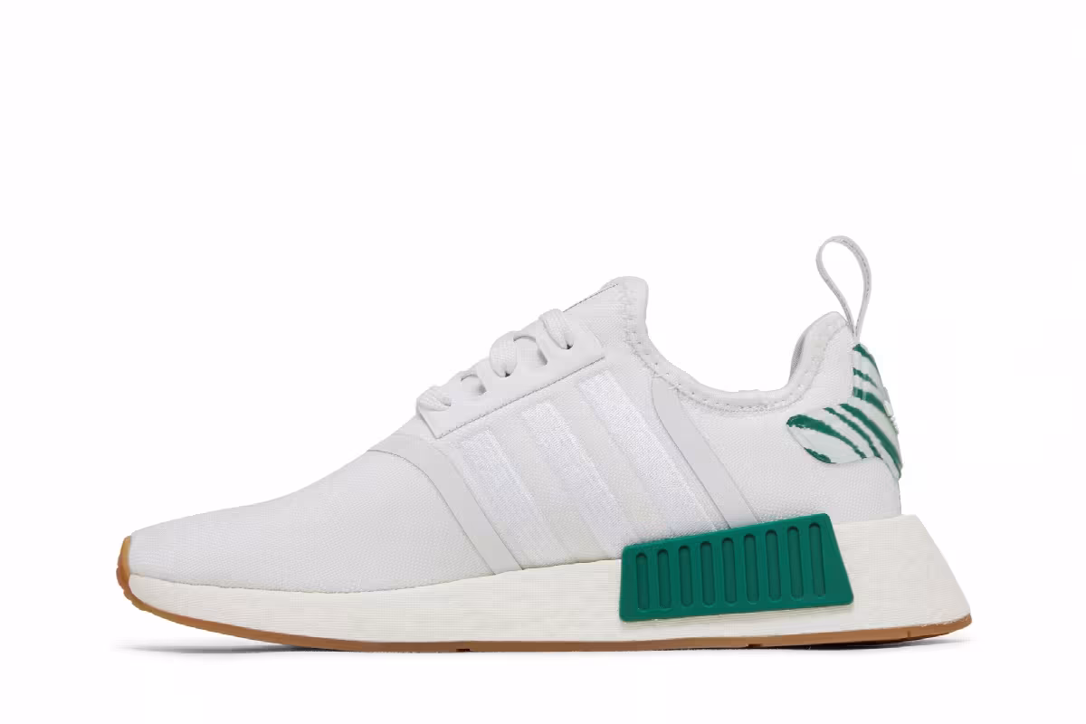 Adidas Women's NMD_R1 White Dark Green, view 4