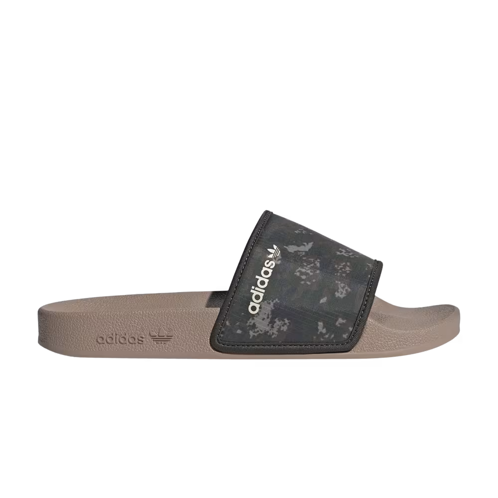Adidas Adilette Slide Shadow Green Brown Camo