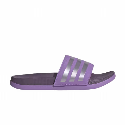 Adidas Adilette Comfort Slide J 'Violet Fusion Matte Silver'
