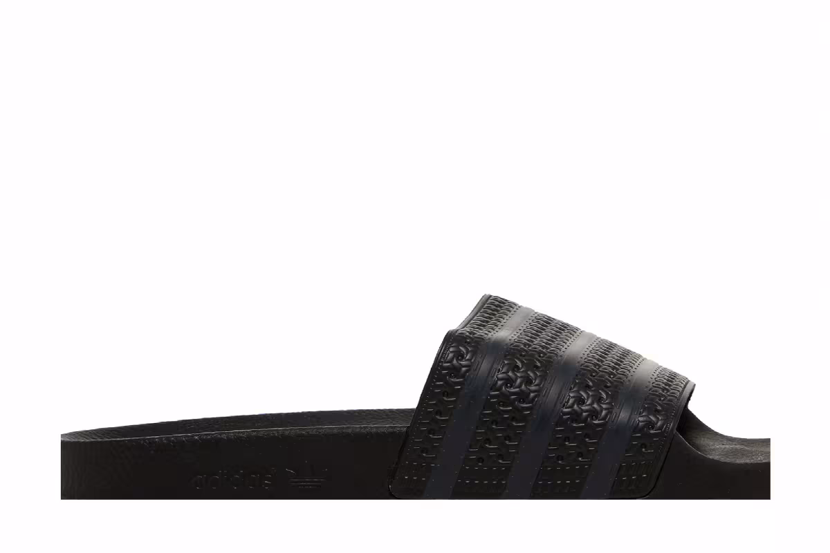 Adidas Adilette Slides Black Carbon, view 3
