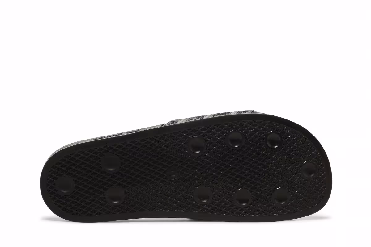 Adidas Adilette Slides Black Carbon, view 5