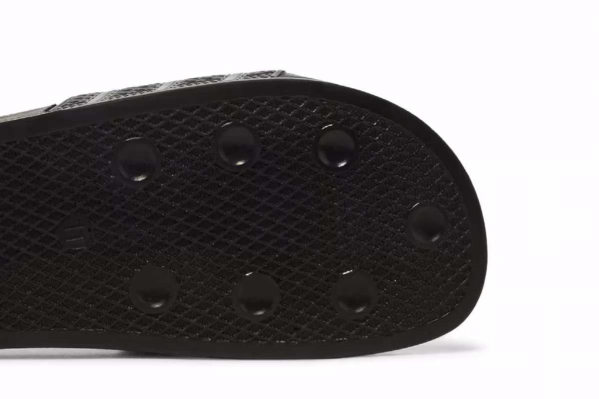 Adidas Adilette Slides Black Carbon, view 6