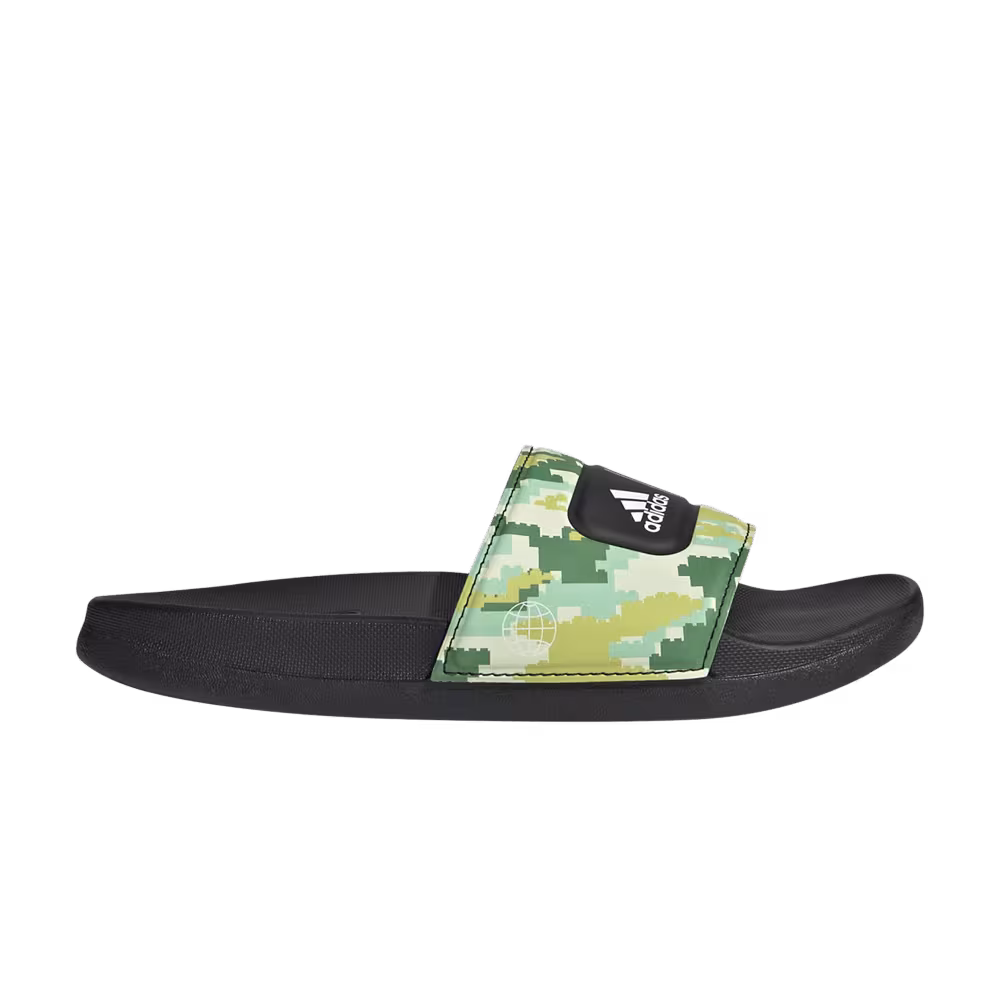 LEGO x adidas Adilette Slide J Digi Camo - Green