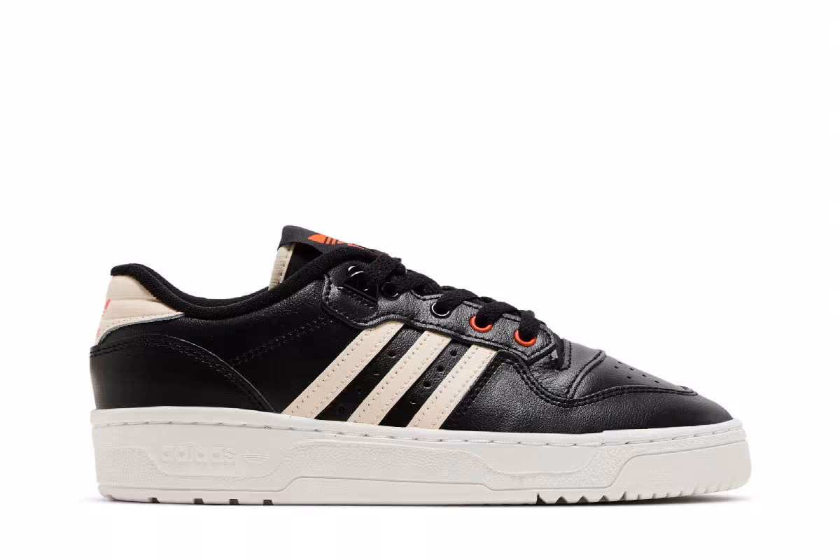 Adidas Women's Rivalry Low Black Impact Orange, view 2