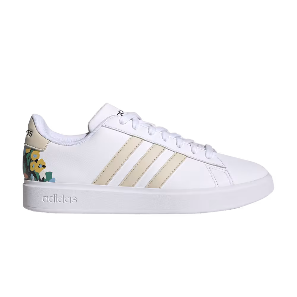 Adidas Women's Grand Court Cloudfoam Floral Heel
