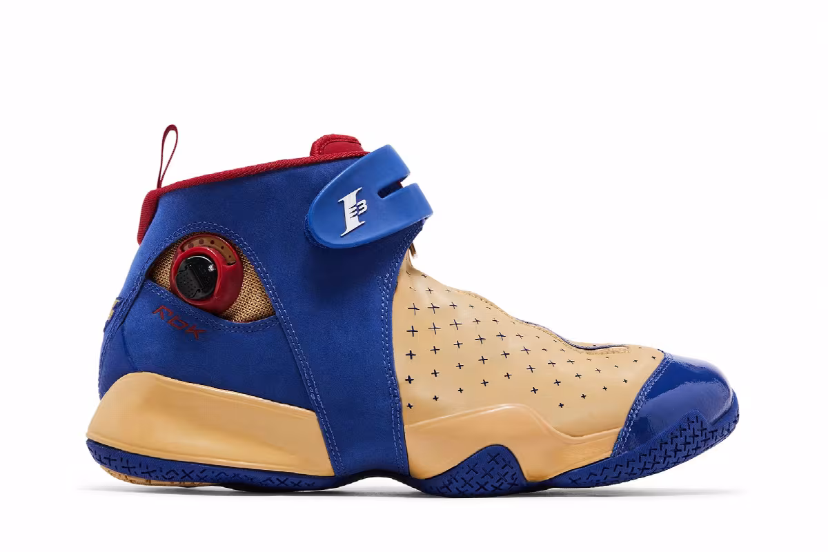 Reebok Answer X Pump Royal Gold Red, view 2