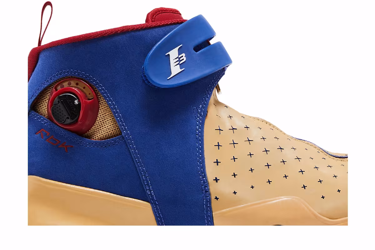 Reebok Answer X Pump Royal Gold Red, view 3