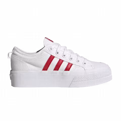 Adidas Wmns Nizza Platform 'White Scarlet'