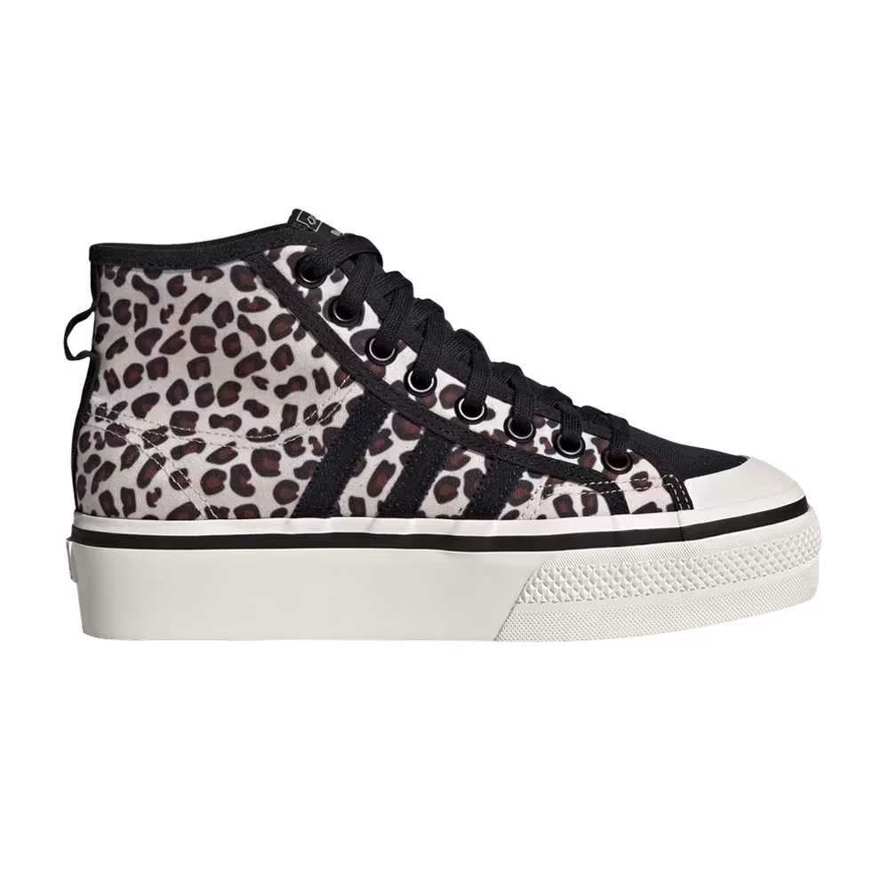 Adidas Women's Nizza Platform Mid Leopard