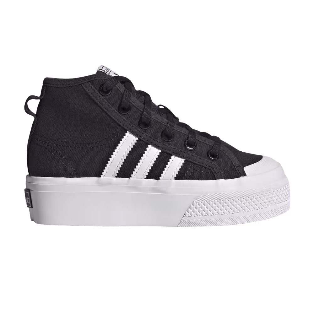 Adidas Nizza Platform Mid J Black Black