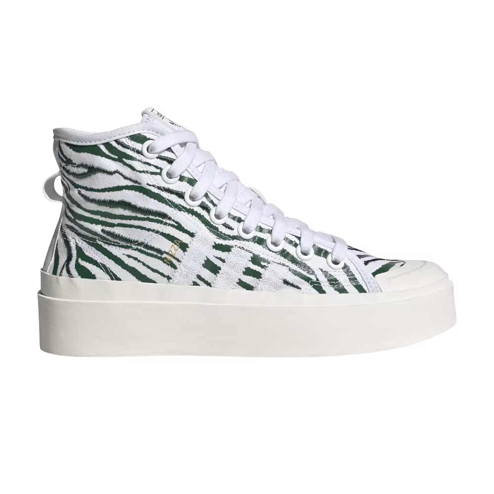 Adidas Women's Nizza Bonega Mid Green Animal Print
