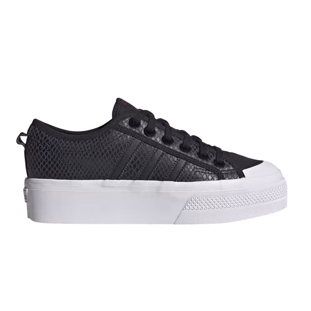 Adidas Women's Nizza Platform Black Python