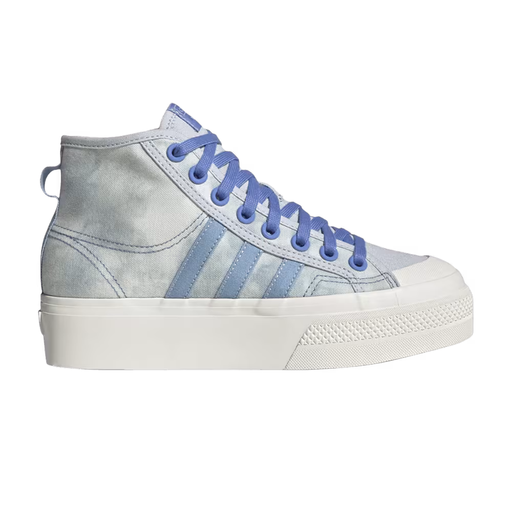 Adidas Women's Nizza Platform Mid Acid Wash - Blue Fusion