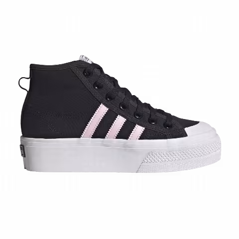 Adidas Nizza Platform Mid J 'Black Clear Pink'