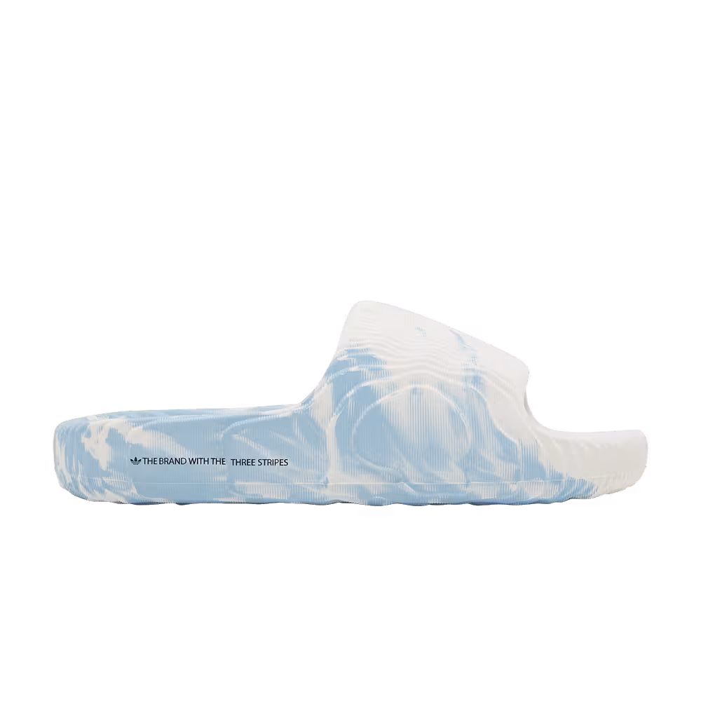 adidas Adilette 22 Slides Clear Blue White