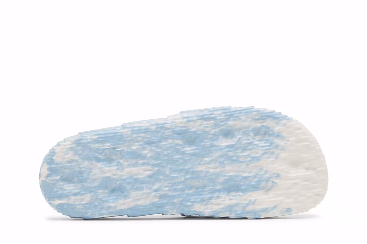 adidas Adilette 22 Slides Clear Blue White, view 5