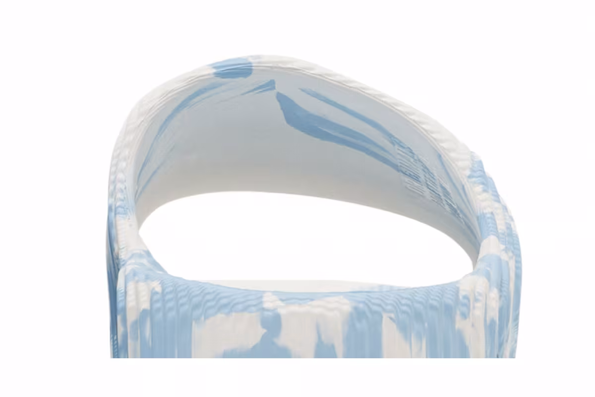 adidas Adilette 22 Slides Clear Blue White, view 8