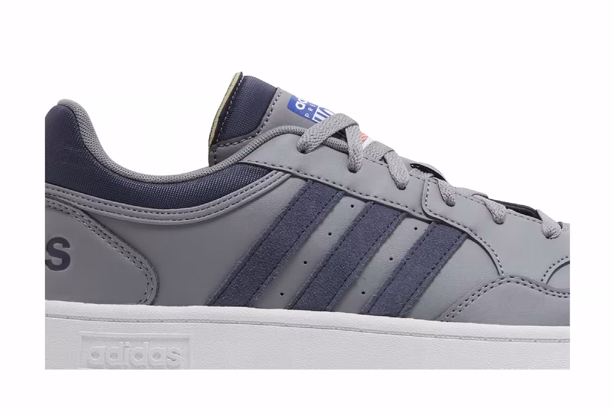 Adidas Hoops 3.0 Low Grey Shadow Navy, view 3