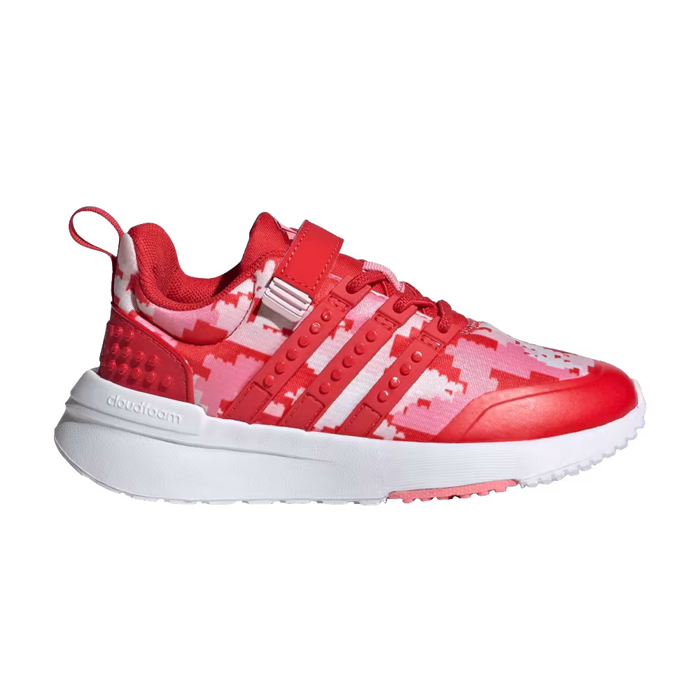 LEGO x adidas Racer TR21 EL Little Kid Red Digi Camo