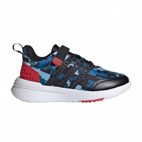 LEGO x adidas Racer TR21 EL Little Kid 'Blue Digi Camo'