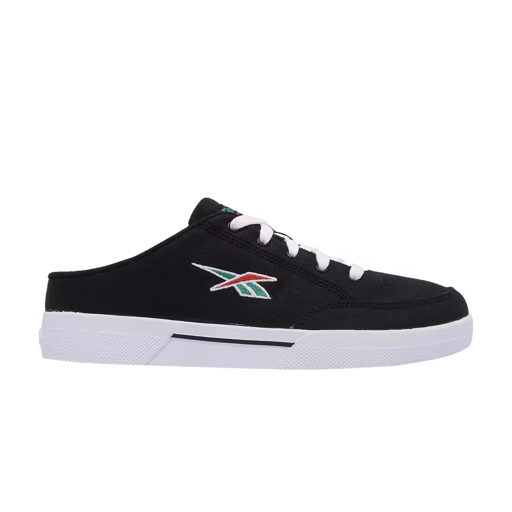 Reebok Slice Mule Canvas Black White