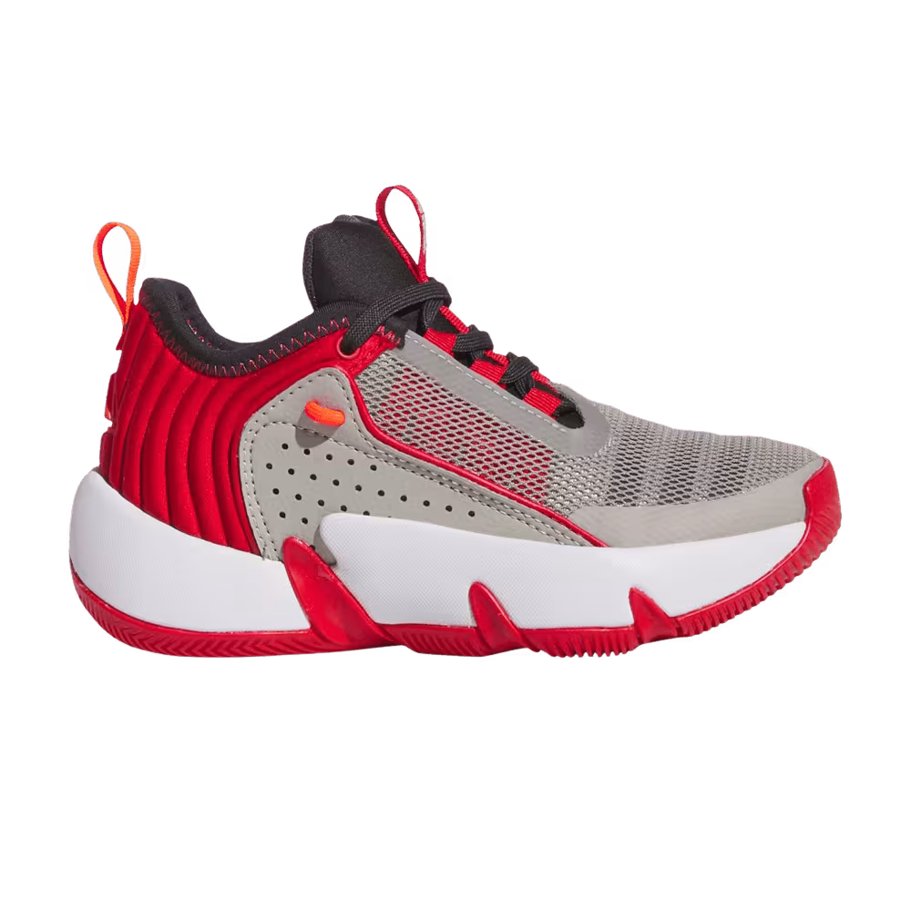 Adidas Trae Unlimited Little Kid Metal Grey Better Scarlet