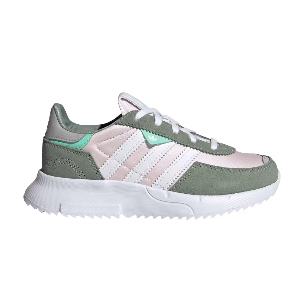 Adidas Retropy F2 Little Kid Silver Green Almost Pink