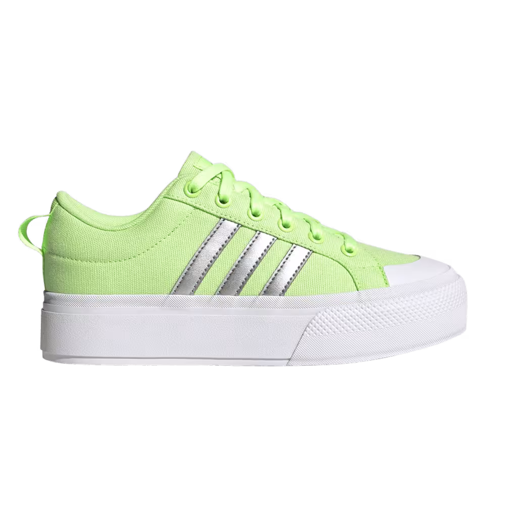 Adidas Women's Bravada 2.0 Platform Green Spark Silver Metallic