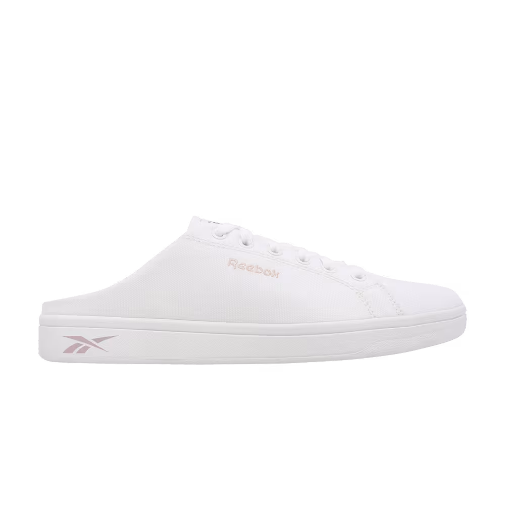 Reebok Women's Court Series 1 Mule White Blush Metal