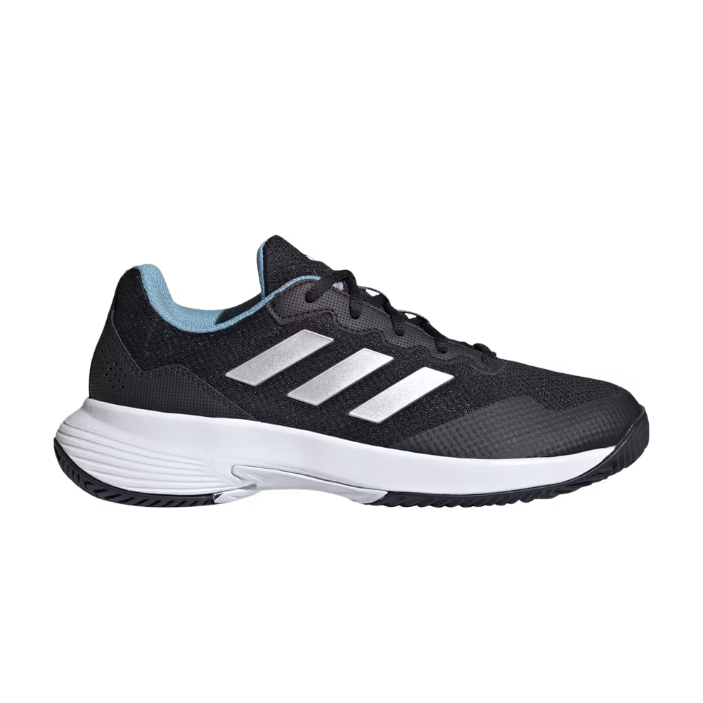 Adidas Women's GameCourt 2.0 Black Preloved Blue